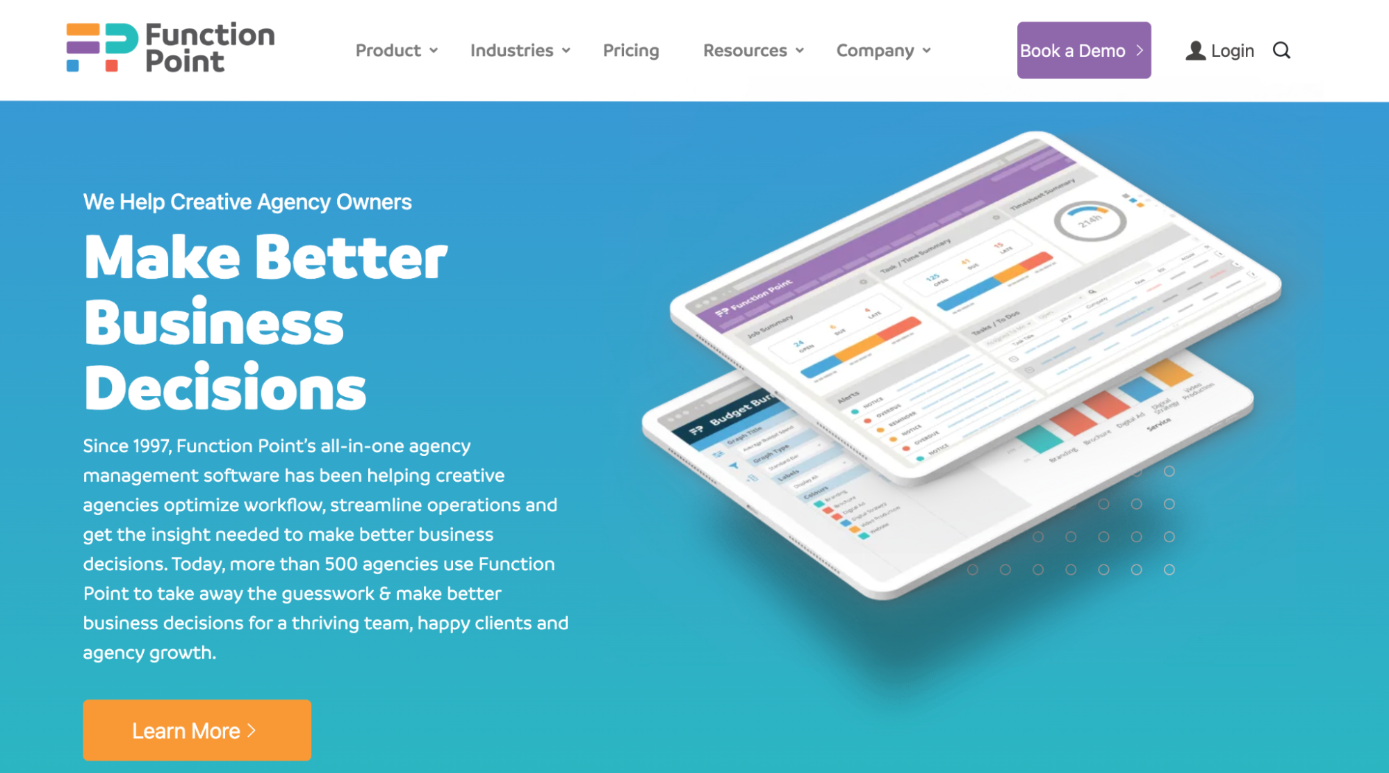 Function Point homepage: Make Better Business Decisions